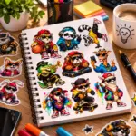 Pack 100 Stickers Animales Urbanos - Imagen 4