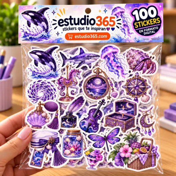 Pack 100 Stickers Océano Mágico