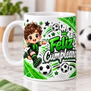 Diseño para Taza Cumpleaños Fútbol