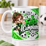 Diseño para Taza Cumpleaños Fútbol - Imagen 2