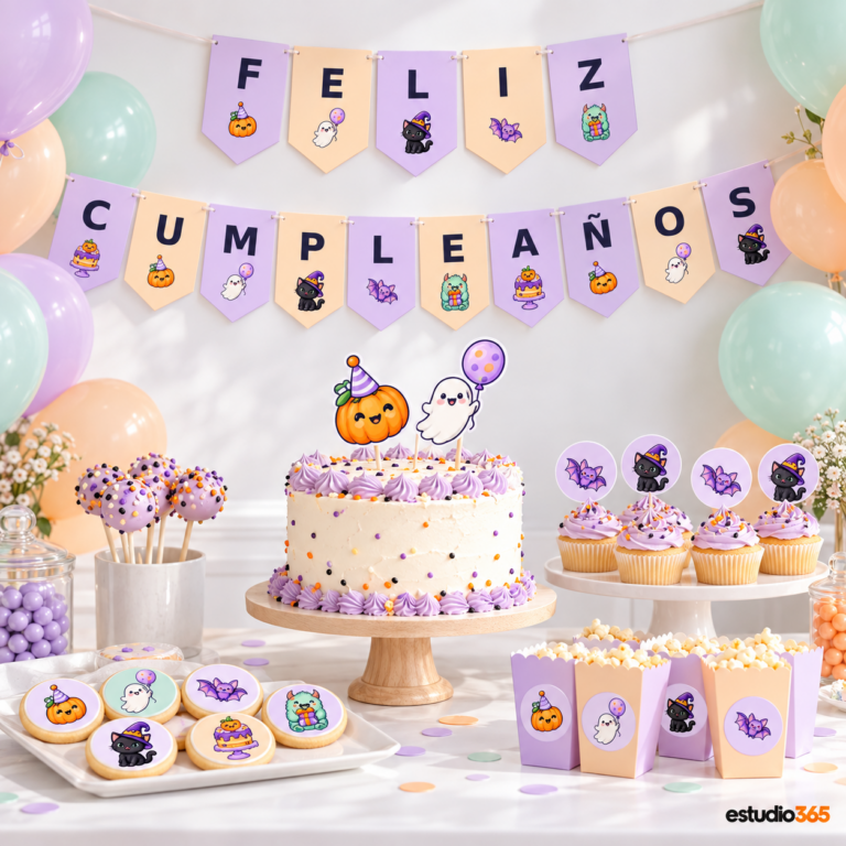 Mockup Pack de Cumpleaños Halloween