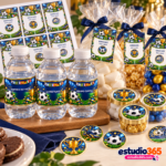 Mockup Pack de Cumpleaños Fútbol Mundial