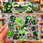 Pack de 100 Stickers Alienígenas