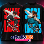 Mockup Camisetas Skater 10 diseños PNG