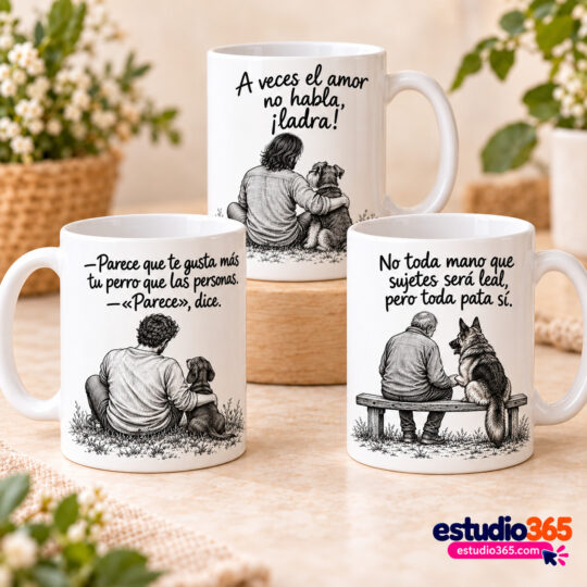 Mockup Pack de 12 plantillas para tazas – Amor de cuatro patas