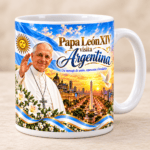 Pack de 10 Diseños para Tazas Papa León XIV Argentina - Imagen 7