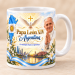 Pack de 10 Diseños para Tazas Papa León XIV Argentina - Imagen 4