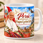 Pack de 10 Diseños para Tazas Papa León XIV Perú - Imagen 2