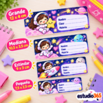 Pack de Etiquetas Escolares Astronautas Niña - Imagen 2