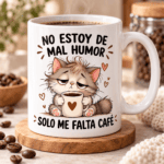 Tazas con Frases Graciosas y Animales Tiernos