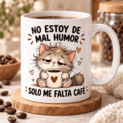 Tazas con Frases Graciosas y Animales Tiernos